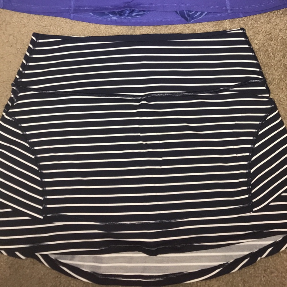 Athleta Striped Tennis Skirt